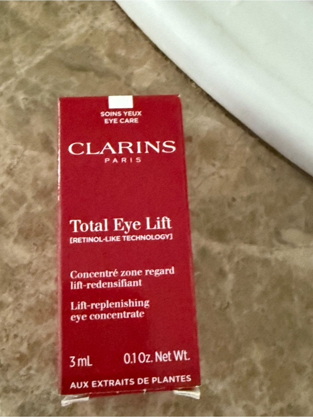 Clarins Paris Total Eye Lift .1 oz.